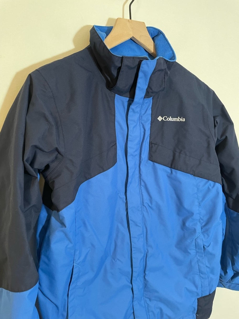 Columbia Boys Large Jacket Coat Blue Black Size Large 14/16 - Picture 3 of 12